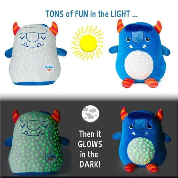 NWT KP Cuddle Pal - Glow Monster Plush Stuffed Animal - Picture 7 of 7